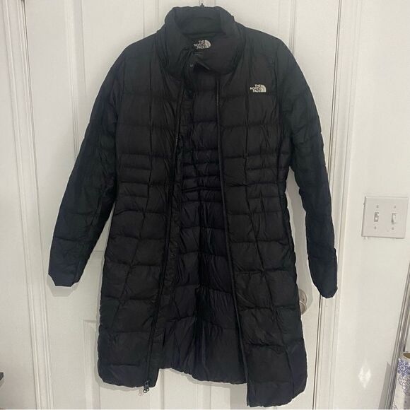 The North face Long Black Puffer Jacket Womens Size Small - Picture 1 of 8